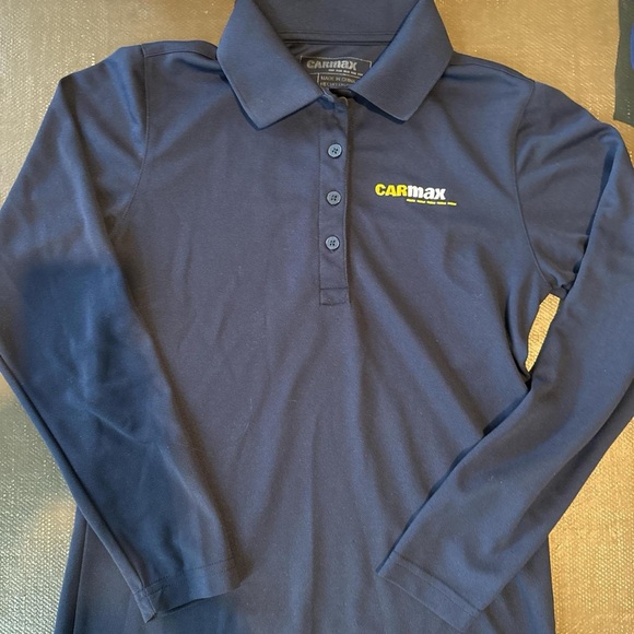 Women's Navy Polo Shirt - Picture 1 of 3